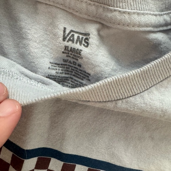 Vans off the wall grey tee women's size XL - Picture 2 of 2